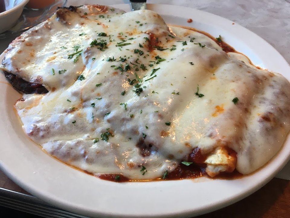 Manicotti & Eggplant Parmigiana